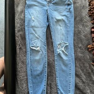 KanCan Blue Skinny Distressed Jeans